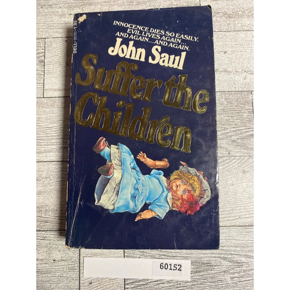 John Saul Suffer the Children Horror‎ Novel 1977 1st Printing Vintage Paperback
